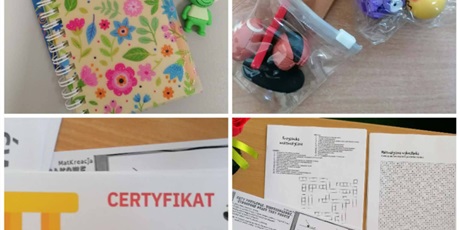 Powiększ grafikę: Nagrody, zadania i certyfikaty  dla uczestników konkursów.