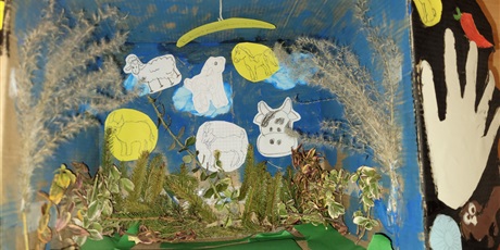 Powiększ grafikę: Prace wykonane przez uczniów, które zwyciężyły w konkursie.