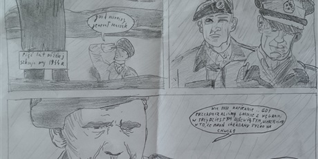 Powiększ grafikę: Praca konkursowa. Komiks o generale Maczku