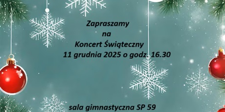 Zaproszenie na Koncert Świąteczny