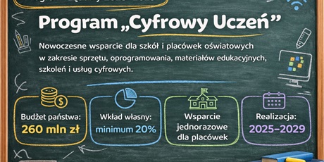 Powiększ grafikę: Program "Cyfrowy uczeń"