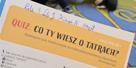 Powiększ grafikę: Quiz wiedzy o Tatrach.